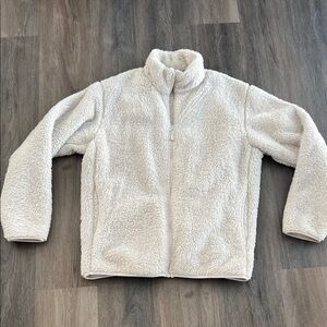 Uniqlo Cream Fleece Jacket